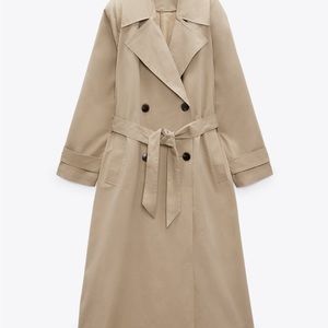 Zara Basic Belted Trench Coat